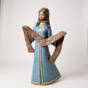 Enesco Angel Princess Figurine Joy To The World Parastone 10.5" New Open Box